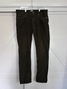 J. Crew Men's Corduroy Pants in Green